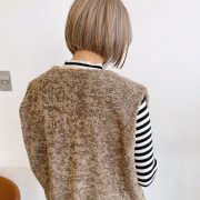 【 守屋凌人 】spring style / mini bob × milktea beige